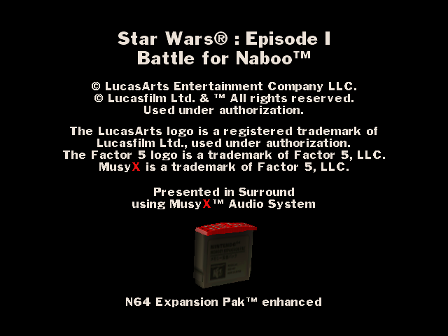 Star Wars Battle for Naboo screenshot 2 for Nintendo 64